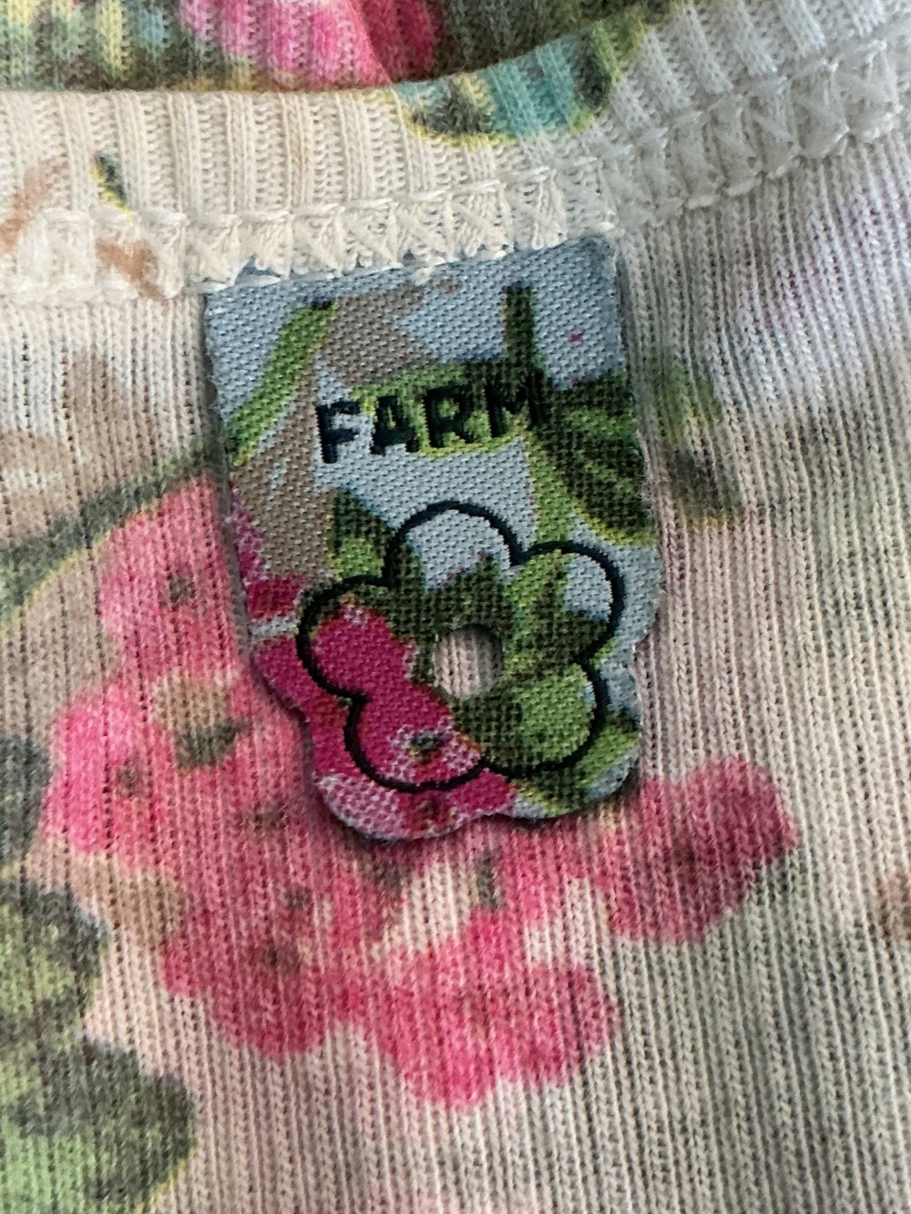 FARM Rio Floral Ribbed Scoop Tank Top - Picture 7 of 8
